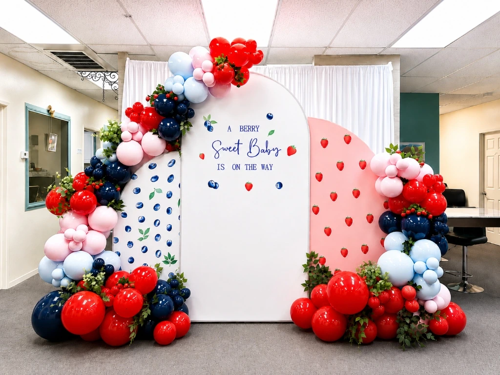 Berry Sweet Baby Shower Triple Arch