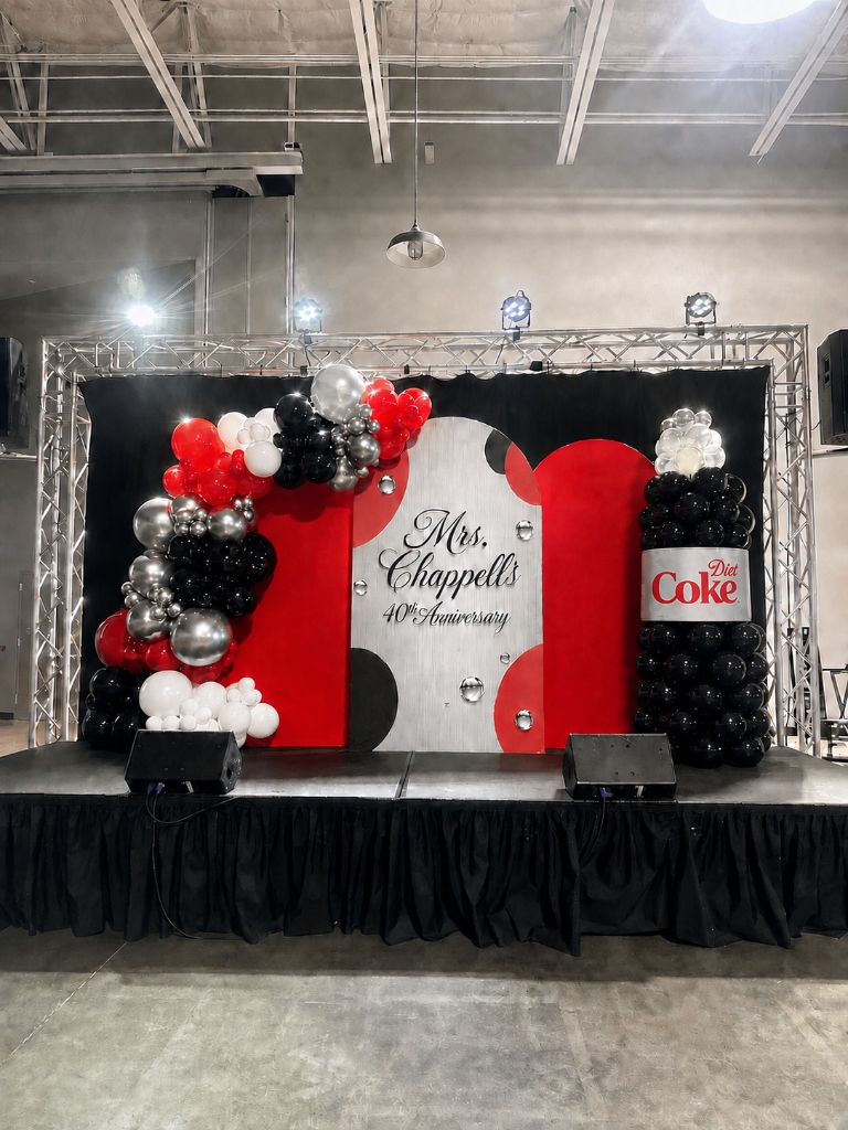 Custom Anniversary Theme & Balloon Sculpture